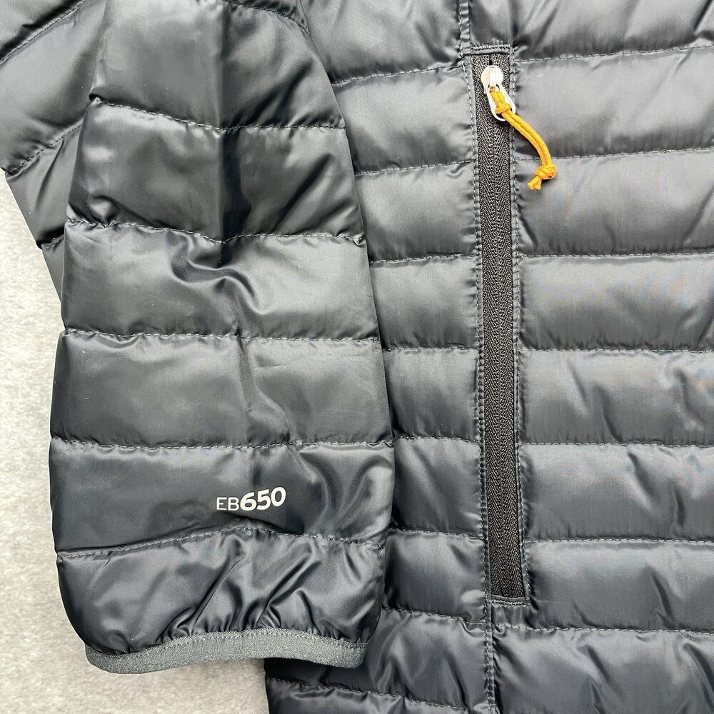 Eddie Bauer Men's Black Hooded Packable Down Jacket - Picture 5 of 12